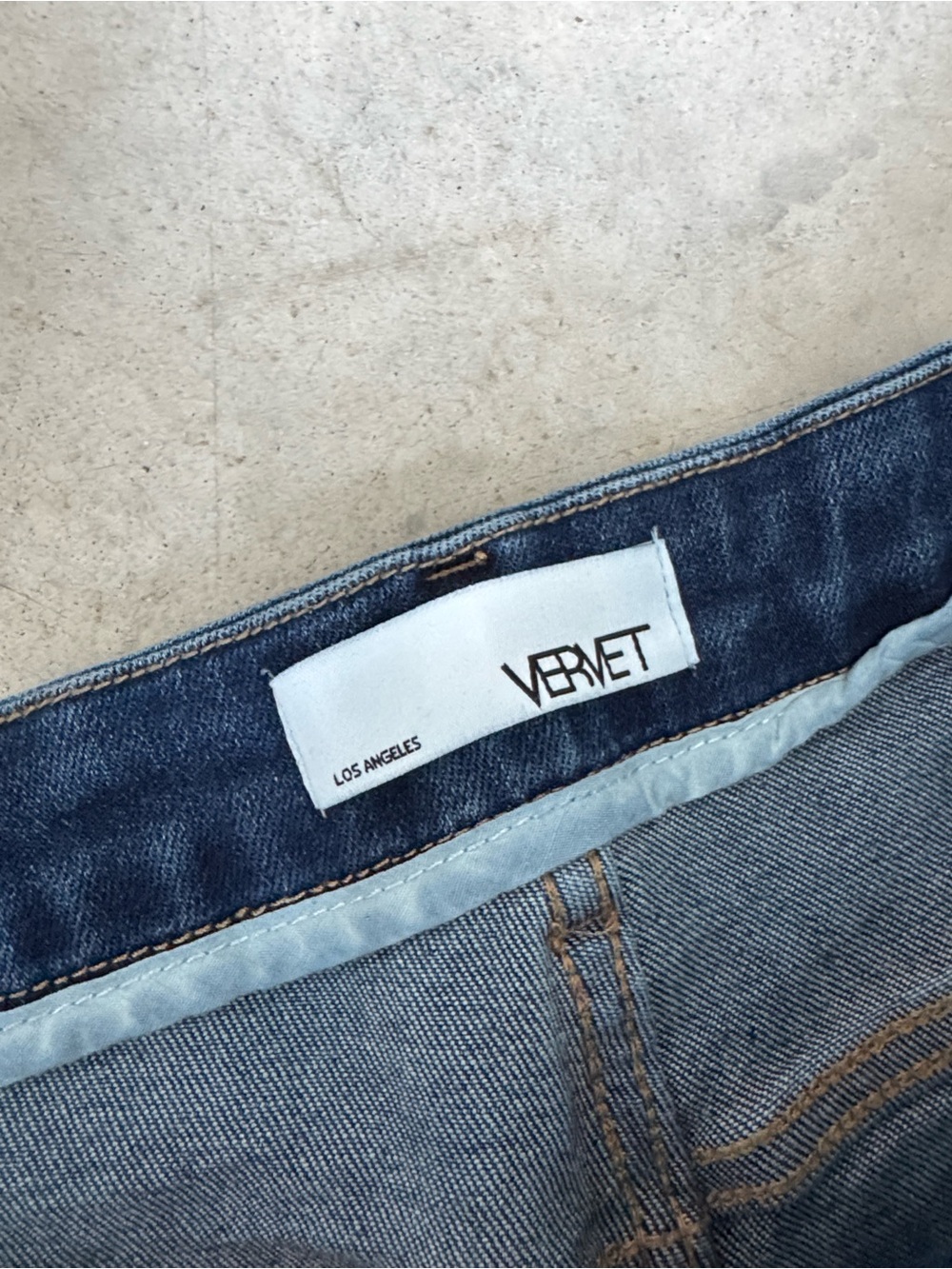 VERVET WOMEN'S DARK WASH HIGH RISE WIDE LEG DENIM JEANS SZ 29 - Picture 4 of 9